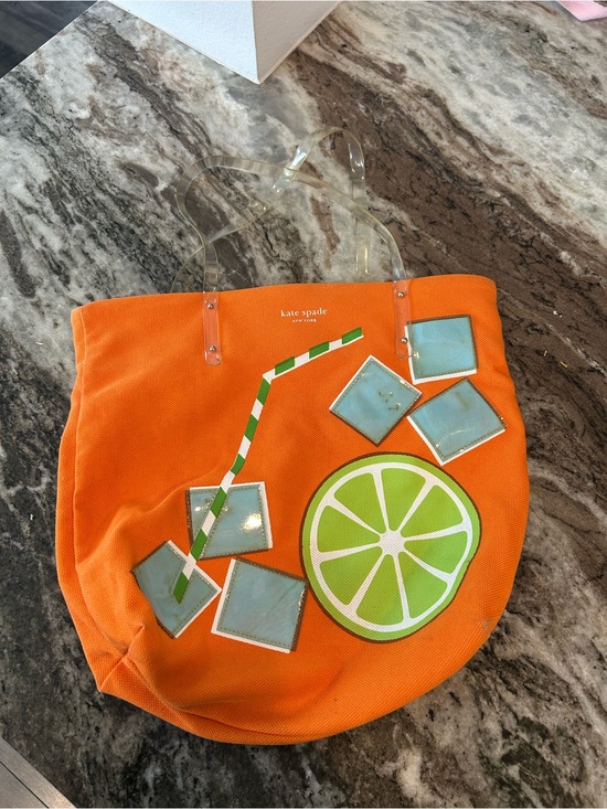 kate spade Handbags - Vintage rare kate spade on the rocks bon mot shopper tote bag has wear stains